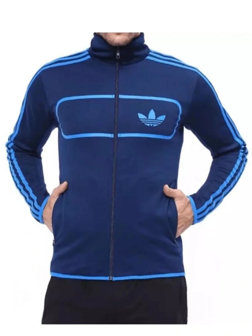 RARE Vintage Adidas Street Diver track jacket blue size XL GUC